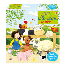 Usborne Book and 3 Jigsaws: Animals