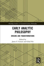 Early Analytic Philosophy