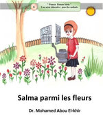 Salma parmi les fleurs