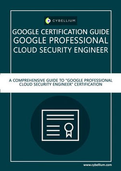 Google Certification Guide - Google Professional Cloud Security Engineer