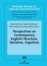 Perspectives on Contemporary English: Structure, Variation, Cognition