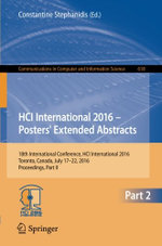 HCI International 2016 - Posters' Extended Abstracts