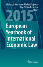 European Yearbook of International Economic Law 2015