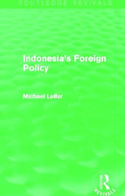 Indonesia's Foreign Policy (Routledge Revivals)
