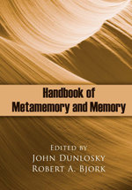 Handbook of Metamemory and Memory