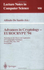 Advances in Cryptology - EUROCRYPT '94