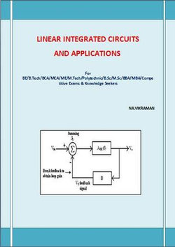 LINEAR INTEGRATED CIRCUITS AND APPLICATIONS