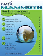 Math Mammoth Grade 1-A Worktext, International Version (Canada)