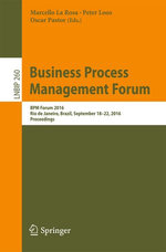 Business Process Management Forum Business Process Management Forum
