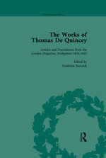 The Works of Thomas De Quincey, Part I Vol 4