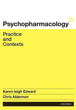 Psychopharmacology: Practice and Contexts