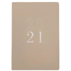 Tan - 2021 Faux Leather Planner