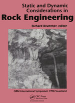 Static and Dynamic Considerations in Rock Engineering