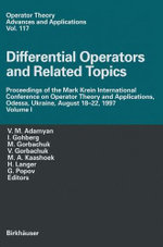 Differential Operators and Related Topics: Differential Operators and Related Topics v. 1