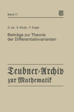 Beitraege zur Theorie der Differentialinvarianten