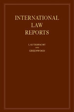 International Law Reports: Volume 149