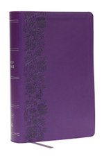 KJV Giant Print End-of-Verse Reference Bible, Purple Leathersoft, Red Letter, Comfort Print