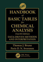 CRC Handbook of Basic Tables for Chemical Analysis