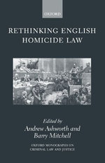 Rethinking English Homicide Law