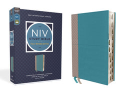 NIV Study Bible, Fully Revised Edition, Red Letter, Thumb Indexed, Comfort Print [Teal/Grey]