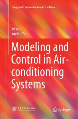 Modeling and Control in Air-conditioning Systems