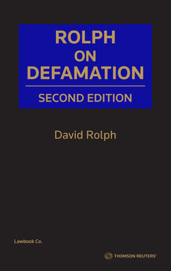 Rolph on Defamation Rolph on Defamation