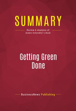 Summary: Getting Green Done Summary: Getting Green Done