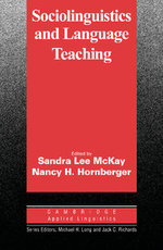 Sociolinguistics and Language Teaching