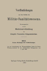 Kleinere Mitteilungen über Schussverletzungen