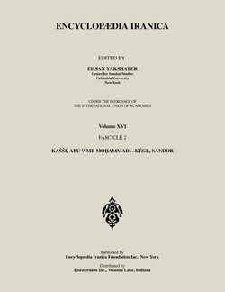 Encyclopaedia Iranica Volume XVI
