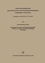 Untersuchungen über Die Anwendbarkeit Geophysikalischer Verfahren Zur Aufsuchung Von Spateisensteingängen Im Siegerland