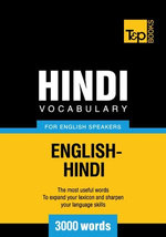 Hindi vocabulary for English speakers - 3000 words