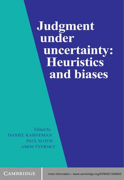 Judgment under Uncertainty Judgment under Uncertainty