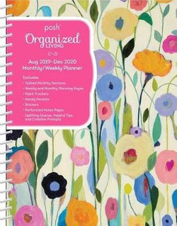 Posh: Organized Living Summer's Beauty 2019-2020 Monthly/Weekly Diary Planner