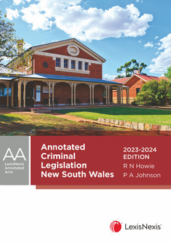 Annotated Criminal Legislation NSW, 2023-2024
