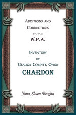 Additions and Corrections to the W.P.A. Inventory of Geauga County, Ohio