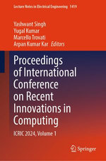 Proceedings of International Conference on Recent Innovations in Computing