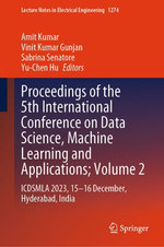 Proceedings of the 5th International Conference on Data Science, Machine Learning and Applications; Volume 2 Proceedings of the 5th International Conference on Data Science, Machine Learning and Applications; Volume 2