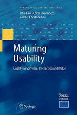 Maturing Usability