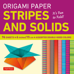 Origami Paper Stripes and Solids