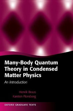 Many-Body Quantum Theory in Condensed Matter Physics