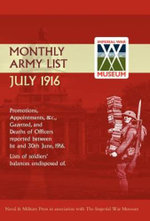 Supplement to the Monthly Army List July 1916 2003