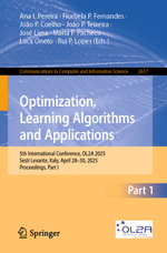 Optimization, Learning Algorithms and Applications
