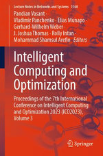 Intelligent Computing and Optimization Intelligent Computing and Optimization
