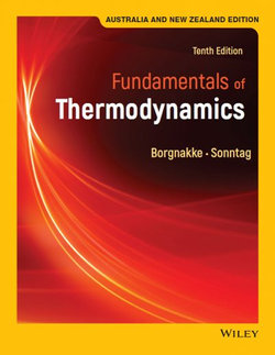 Fundamentals of Thermodynamics, 10e Australia and New Zealand Edition (Black & White) with Wiley e-Text Card Set