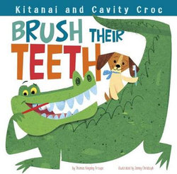 Kitanai and Cavity Croc Brush Their Teeth