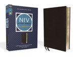NIV Study Bible, Fully Revised Edition, Bonded Leather, Black, Red Letter, Comfort Print