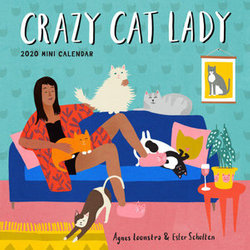 2020 Crazy Cat Lady Mini Wall Calendar