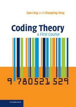 Coding Theory