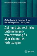 Zivil- und Strafrechtliche Unternehmensverantwortung Für Menschenrechtsverletzungen